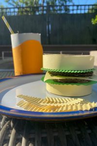 Burger And Drink Food Sculpture | Wycombe Abbey