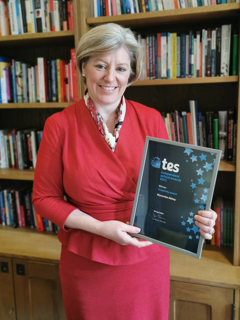 Wycombe Abbey Headmistress with TES Certificate