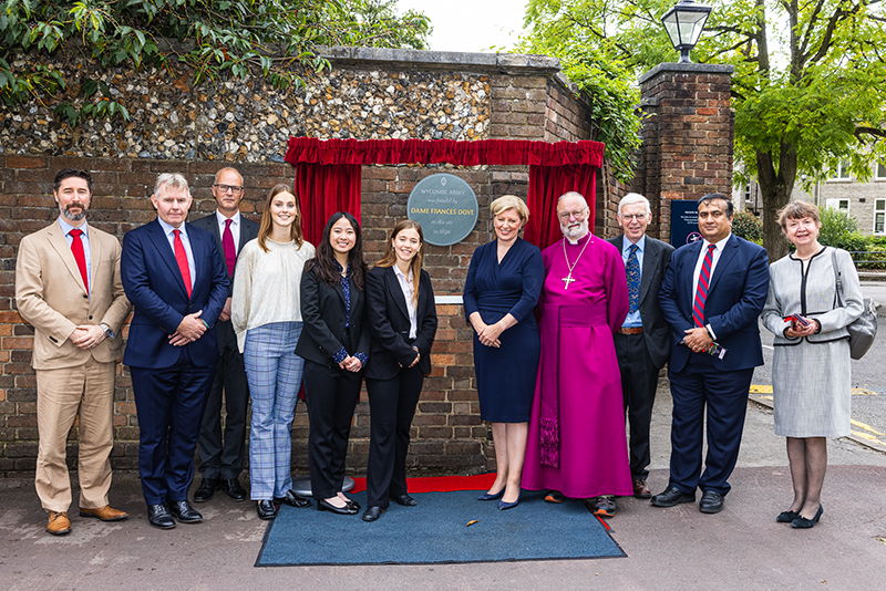 Unveiling of the Dame Frances Dove plaque