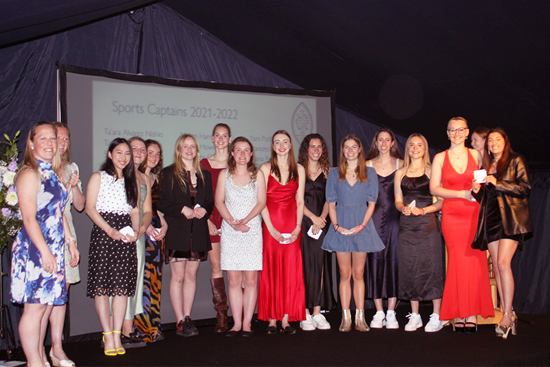 Sports Captains at the Wycombe Abbey Sports Awards 2022