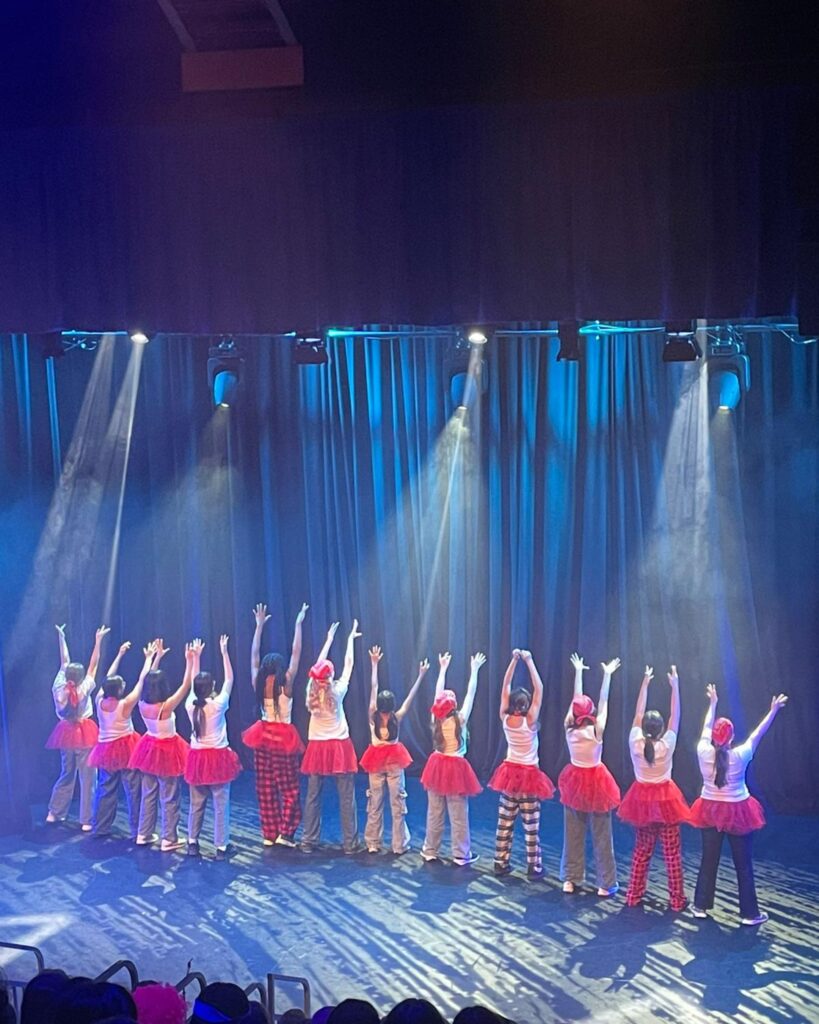 Wycombe Abbey pupils dancing in pink tutus.