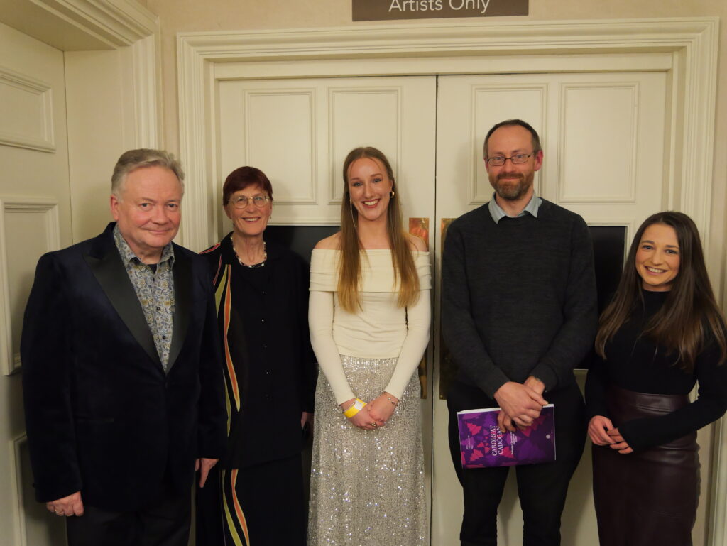 Barbara pictured amongst the four other winners.