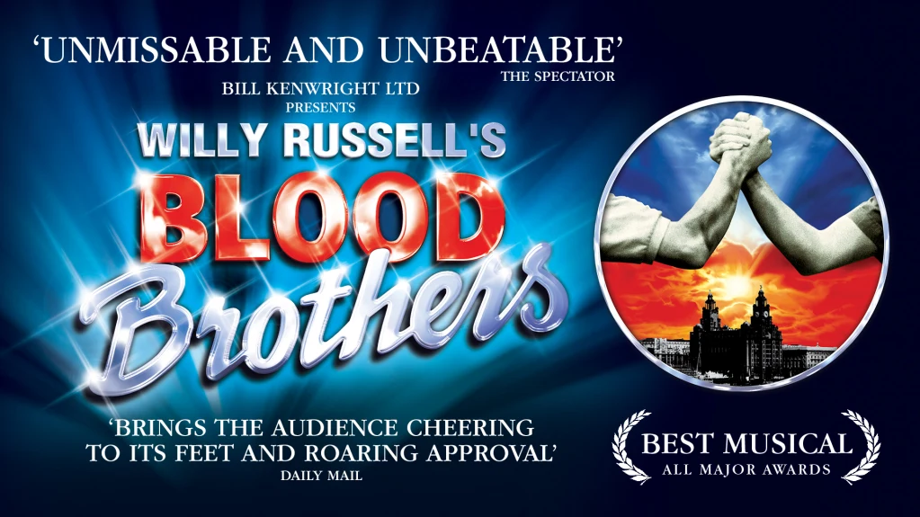 'Blood Brothers' performance poster.