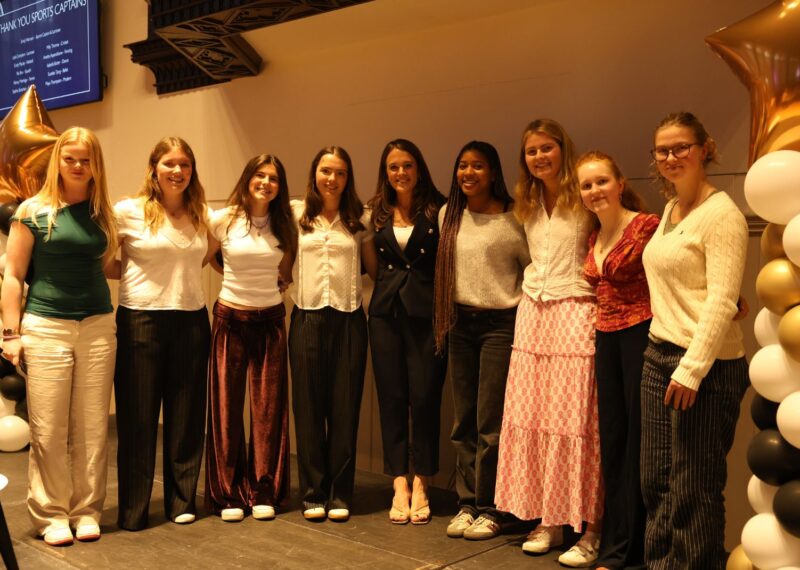 UVI pupils stood with Alex Aljoe.