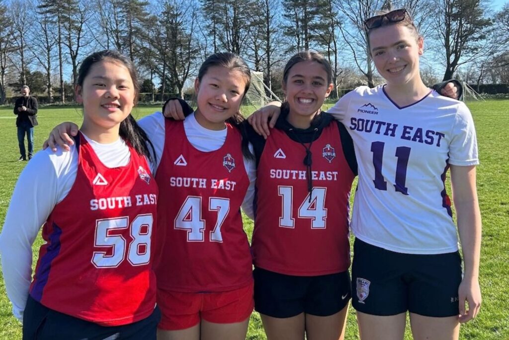 Flo, Anna and two of their South East teammates.